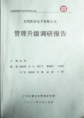 2012年4月5日，正睿咨詢向潔麗決策層陳述調(diào)研報(bào)告